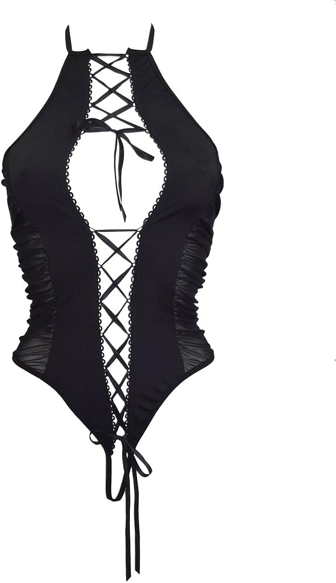 Beauty Night Gisele Teddy Erotic Apparel, Large/X-Large, Black - Black, L-XL