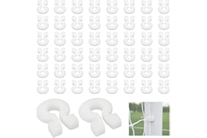 HEBRAR Soccer Net Clips for Goal, Durable Nylon Soccer Goal Net Clips, Soccer Goal Clips Fit for Most Goal Net Systems Games Playgrounds, Football Net Clips for Soccer Net Accessories 50 PCS