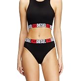 Diesel Women&rsquo;s Sam-D Core 3-Pack Brief Panties &ndash; Stretch Cotton Underwear with Logo Waistband