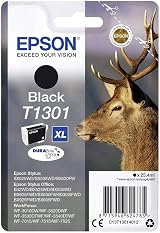 Epson T1301XL Black High Yield DURABrite Ultra Ink Cartridge 1000 Pages