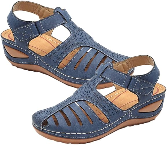 wide fit closed toe sandals