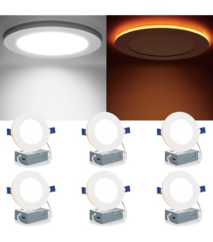 Snapklik.co : Econard 12 Pack 4 Inch 5CCT LED Canless Recessed Lighting - View #5