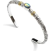 14K Gold / 925 Silver Bracelets for Women Men Statement Adjustable Open Bangle Bracelets Simple Minimalist Cuff Bracelets Cool Stainless Steel Jewelry Birthday Halloween Christmas Gifts for Women Men