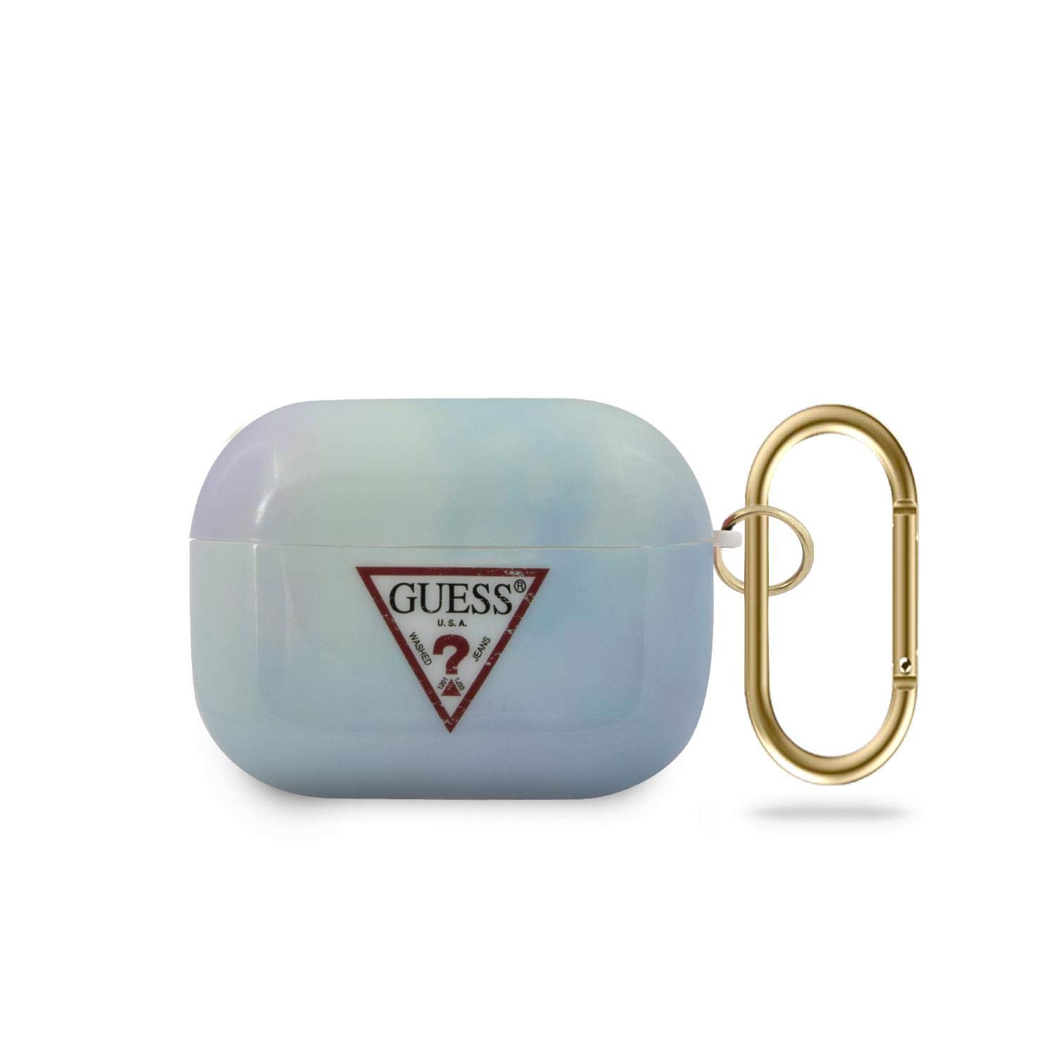 Guess GUACAPTPUMCGC02 Tie & Dye Collection Cover Protects the Docking Station for Wireless Headphones AirPods Pro Blue
