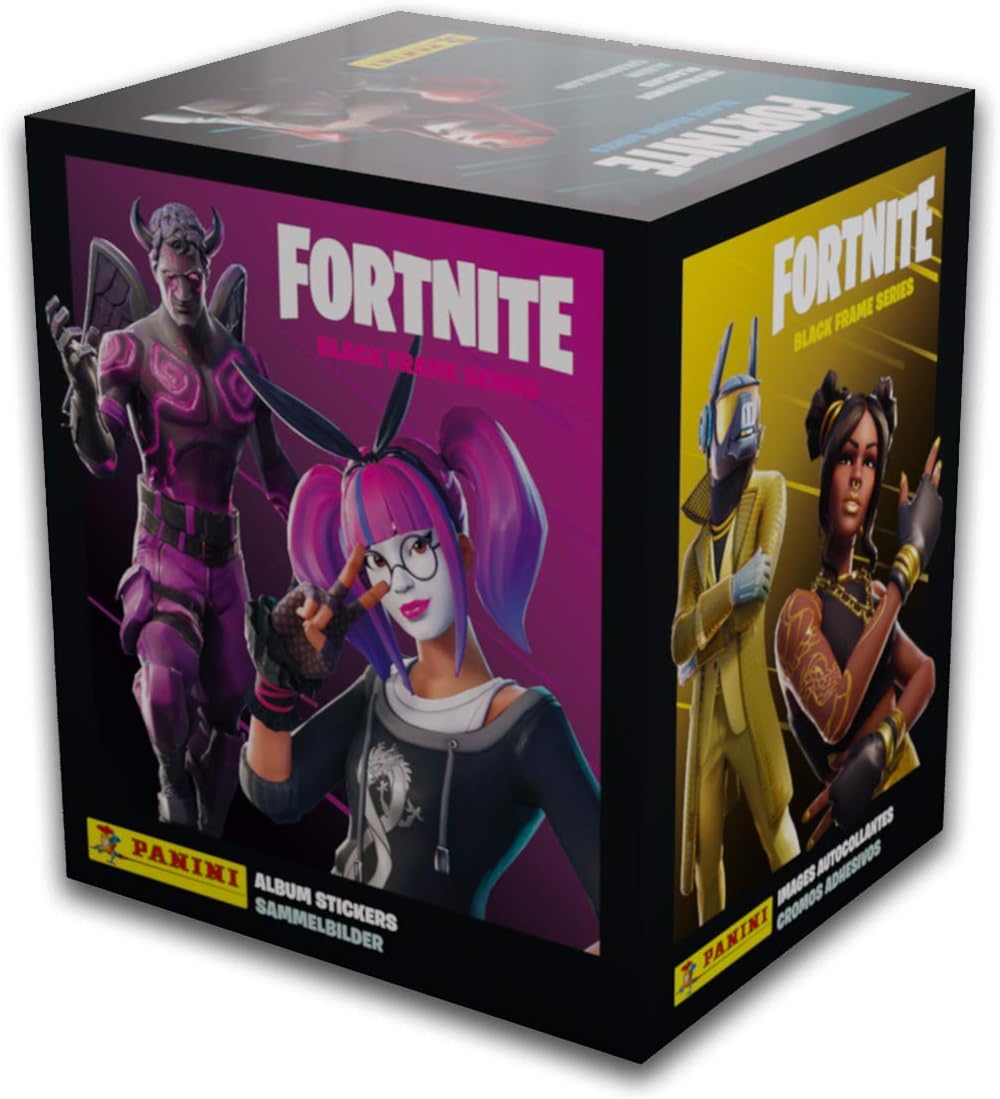 Panini Frame Panini Fortnite Black Frame Series Sticker Collection (x50 Packs ...