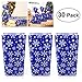 NICEXMAS 30Pcs Snowflake Cellophane Goody Bags with Ribbon Ties Christmas Party Favor Holiday Gift Treat Bags