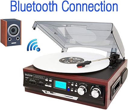 turntable that connects to bluetooth speaker