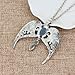 Magical Jewelry Gift Co. Ravenclaw Crown Chain Pendant Necklace - Blue/Silver (0.9 oz)