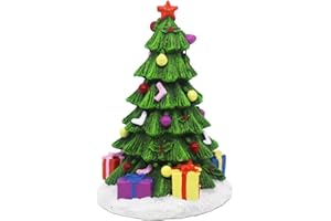 Ulifery Christmas Tree Aquarium Ornament Christmas Fish Tank Decorations for Betta Hiding 3-20 Gallon Tank, Green
