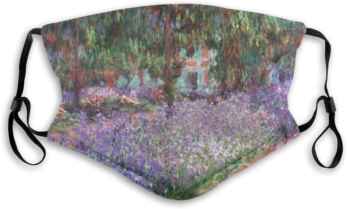 Bgorhl Fashion Face Cover Adjustable Elastic Band Hypoallergenic Face and Nose Cover for Pollen Smog Medical Climbing - Anti Pet Hair Allergy (Giverny, 1900)