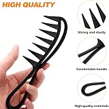 Sularpek Wide Tooth Shark Comb for Wet Long Hair Black view 3