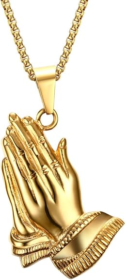 VNOX Stainless Steel Praying Hands 