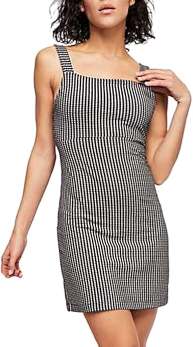 square halter neck dress