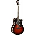 Yamaha 6 String Series AC1R Small Body Acoustic-Electric Guitar-Rosewood, Tobacco Sunburst, Concert Cutaway TBS