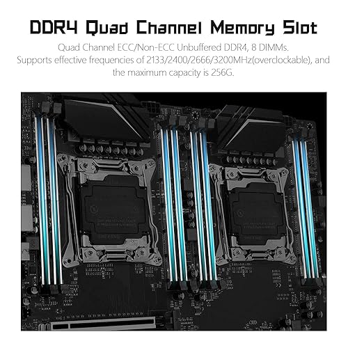MACHINIST X99 Dual CPU Motherboard, LGA 2011-V3 Computer Server