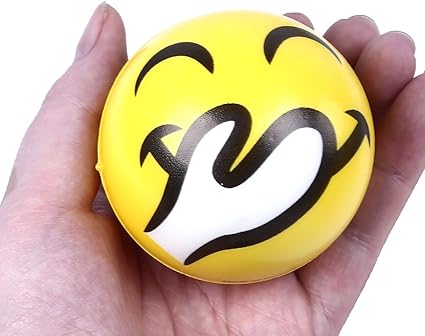 Amazon Lovestown 絵文字ストレスボール 24個入り 絵文字顔スクイーズボール 手手首 指 エクササイズ ストレス解消セラピー スクイーズ スクイーズ おもちゃ