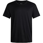 Reebok Mens Athletic Shirt - Crewneck Short Sleeve Gym Shirts Performance Moisture Wicking Workout Running Activewear