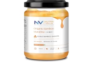 Nutravilla Bans ka Murabba Sweetened With Raw Forest Honey | Edible Bamboo Shoots | Supports Height Increase, Boost Digestive Health, Sugar Free | 450 Gram Jar