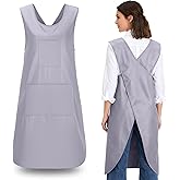 Noverlife Hair Stylist Apron with Large Pockets, Gardening Cooking Aprons Hairdresser Dog Grooming Apron for Kitchen Home