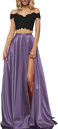 plum prom dress