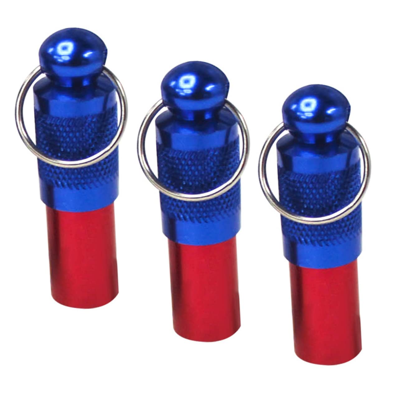 3pcs Pet ID Tags Brass Dog ID Tags Shape Cat ID Tags Customed Animal Name Address Identification Barrel Tube Collar for Cat Dog Puppy Blue