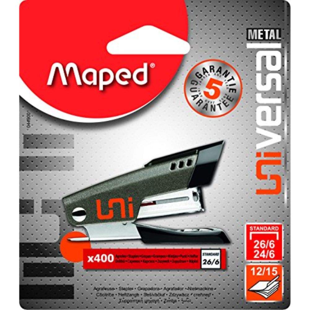Maped Universal Metal Stapler including 400 staples