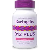 BariMelts Vitamin B12 Plus - 90 Fast-Dissolving Tablets (3-Month Supply) - Sugar-Free Bariatric Vitamins for Women, Includes B12, B6, Folate &amp; Biotin, Natural Cherry Flavor​