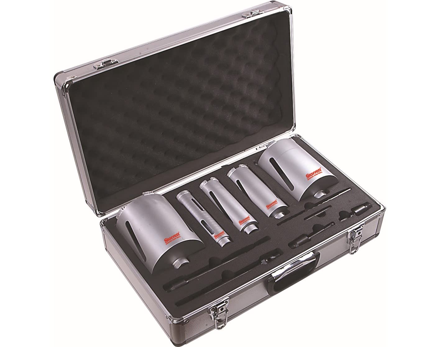 Starrett Diamond Dri-Core Drills Kit - 5-Piece BMKIT1 Dry Cutting Hole Saw Cutter Kit with Arbors Set - Compatible with Bosch Dewalt Hitachi Festool Milwaukee