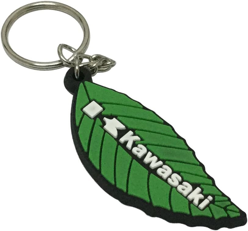 Amazon Com Itali 1pcs Kawasaki Green Leaf Shape New Rubber Pvc Soft Keyring Key Ring Super Bike Moto Motorbike Fit Use For Kawasaki Biker Japan Fan Rider Automotive