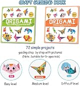 hapray Origami Kit for Kids 6-12 152 Papers 72 Patterns Guiding Book view 4