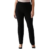Rafaella Women's Plus Size Pull-on Bootcut Pants, Stretch Fabric, 32” Inseam, Classic Fit, Versatile Work Slacks