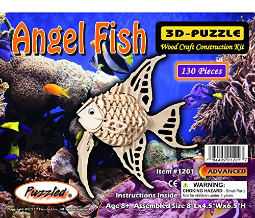 Angel Fish - 3D Jigsaw Woodcraft Kit Wooden Puzzle