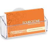Source One Clear Gift Card Holder Business Card Holder with Suction Cup Window Mount (1 Pack)