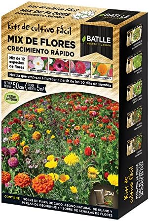 Huerto Urbano - Mix de flores Crecimiento rápido - Batlle: Amazon ...