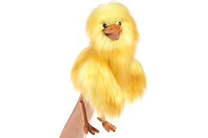 Folkmanis Funny Bird Hand Puppet, Yellow; Orange