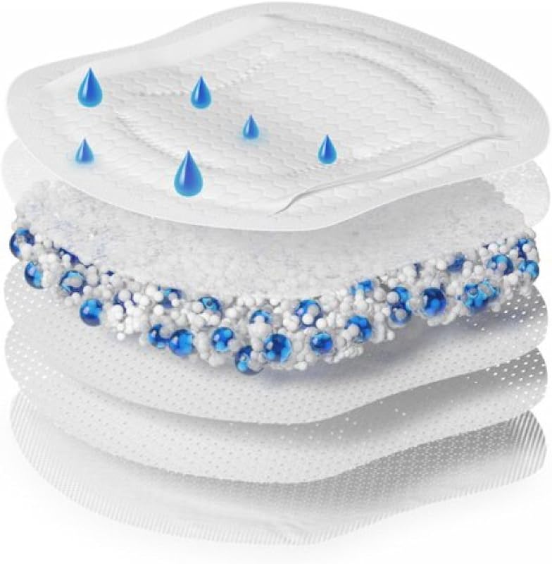 discos absorbentes respirables para la lactancia, diseño discreto para un uso cómodo, paquete de 60