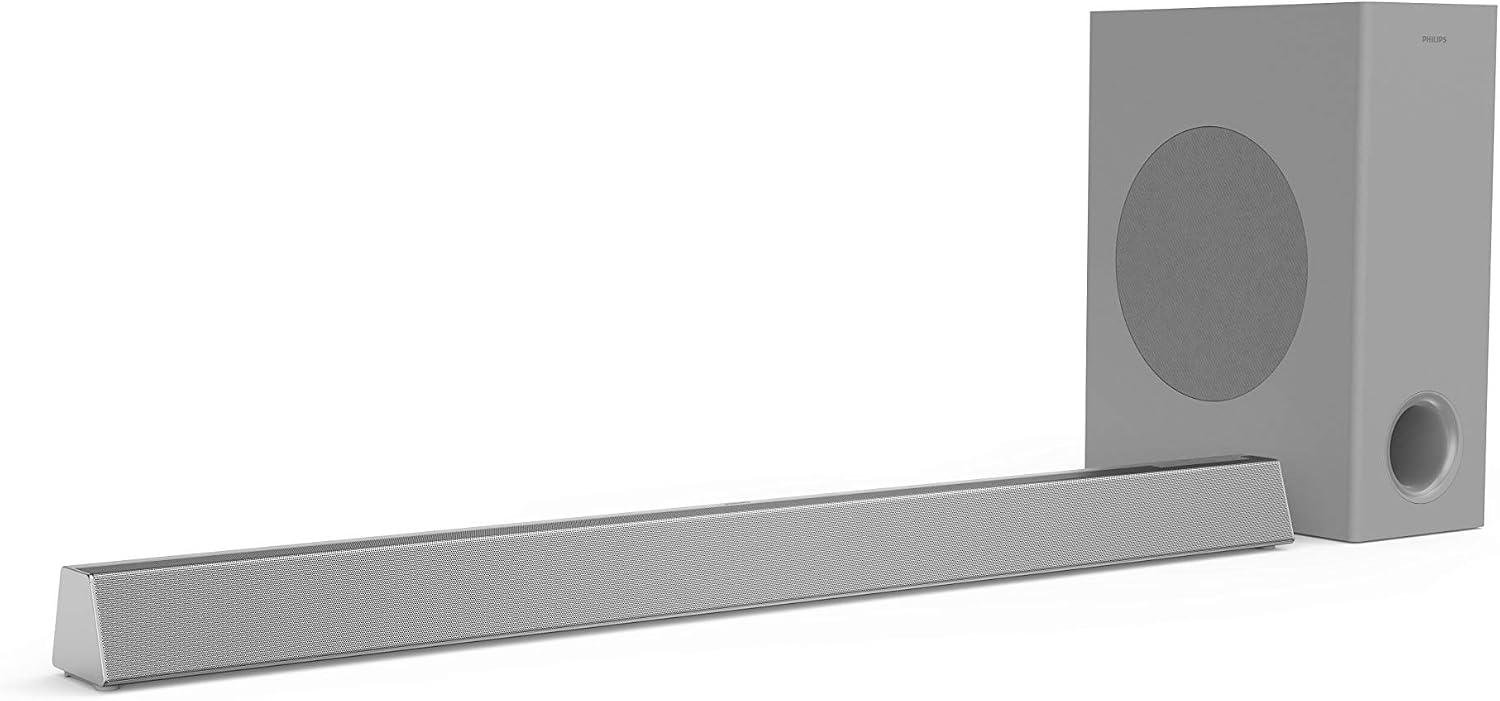 Philips Audio TV HTL3325/10 Subwoofer Soundbar (Bluetooth, Dolby Audio, 300 W, Wireless Subwoofer, HDMI ARC, USB) Silver - Image 3