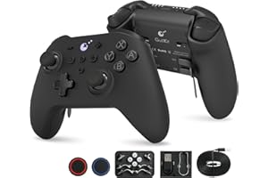 RunSnail GuliKit KK3 Max Controller, GuliKit Kingkong 3 with Hall Joysticks and Triggers, 4 Back Buttons, 1000Hz Polling Rate, Compatible with Switch/Android/iOS/macOS-Black