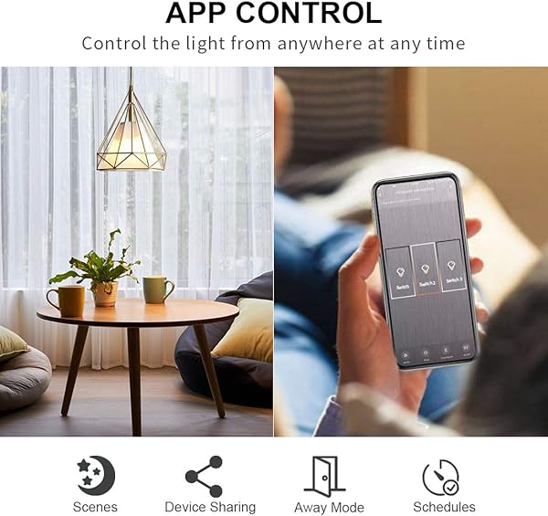 CNBINGO Enchufe WLAN e interruptor de luz inteligente Interruptor tctil de 3 tomas y enchufe Schuko Trabajo con AlexaGoogle Home control de aplicacin Smart Life Se requiere un conductor neutro