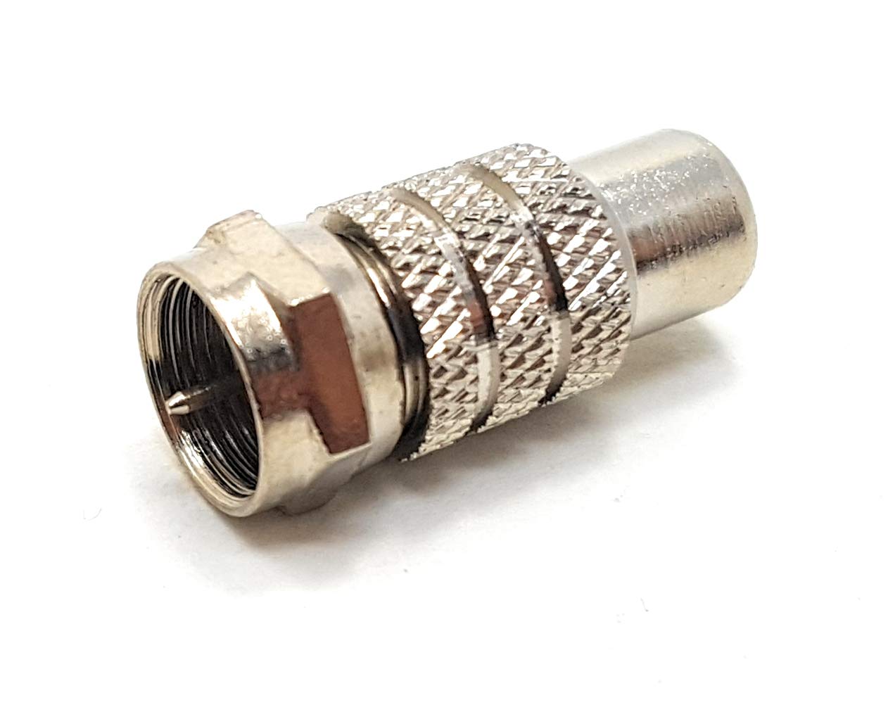 MainCore F Type Screw On Male to to RCA Phono Female Socket Plug Composite Connection Adapter Coupler for Cable