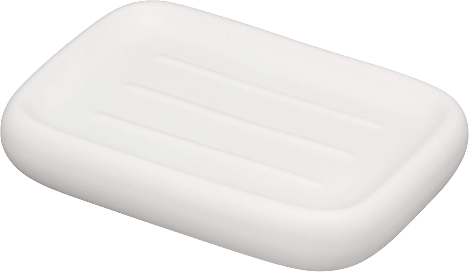Basics 4-Piece Ceramic Bathroom Accessories Set, White: Home & Kitchen