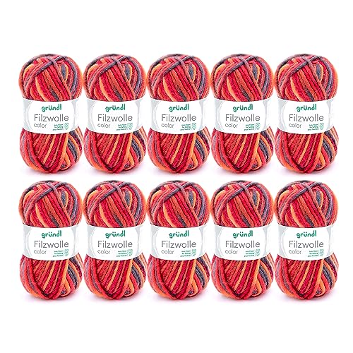 Red-Orange-Black Multicoloured