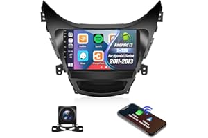 For Hyundai Elantra 2011-2013 Android 13 Car Stereo with Wireless Apple Carplay Android Auto,9 inch Touchscreen Car Radio wit