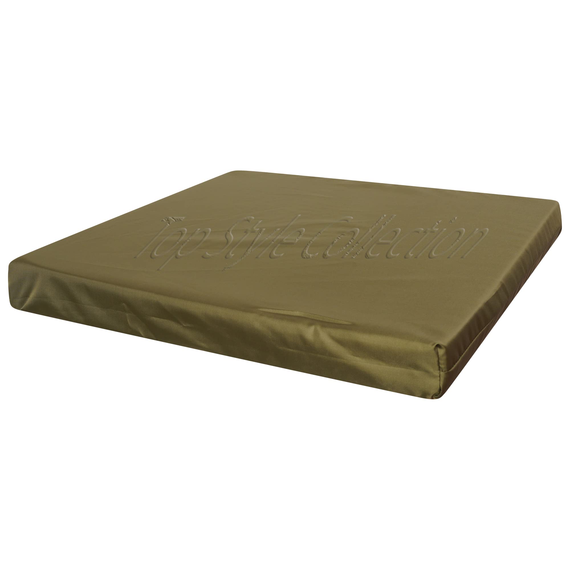 TOP STYLE COLLECTION Waterproof Chair Cushions Seat Pads Cushion Pad Indoors Outdoors Water Resistant Material Kitchen Dining Living Room Patio Garden Office Coffee Shop (20" x 20" x 4", Khaki)