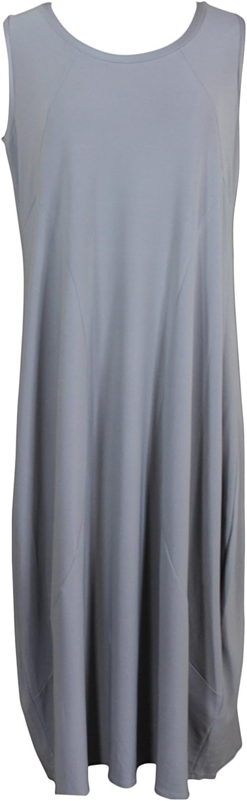 Comfy USA Modern Shift Dress--Dove Grey