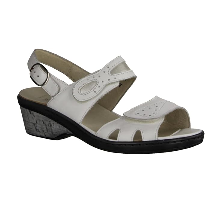 Waldläufer Damen Sandaletten Hetta Weite H 547002 762 663 weiß 91740