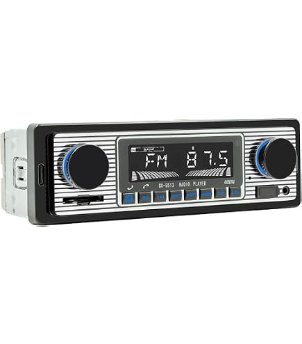 Amazon.com: Single Din Car Radio Classic FM Radio,Bluetooth Car