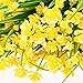Hicarer 6 Pieces Artificial Fake Flowers Decor Faux Yellow Daffodils Artificial Plants for Home Garden Decorations