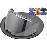 Logto Compatible With LS2 Advant Modular Helmet Visor FF906 Advant Ready Outer Shield Motorcycle Outer Face Shield Replacement Accessories (Silver)