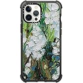 CASETiFY Ultra Impact Case for iPhone 12 Pro Max - Wild Squill Flowers - Clear Black